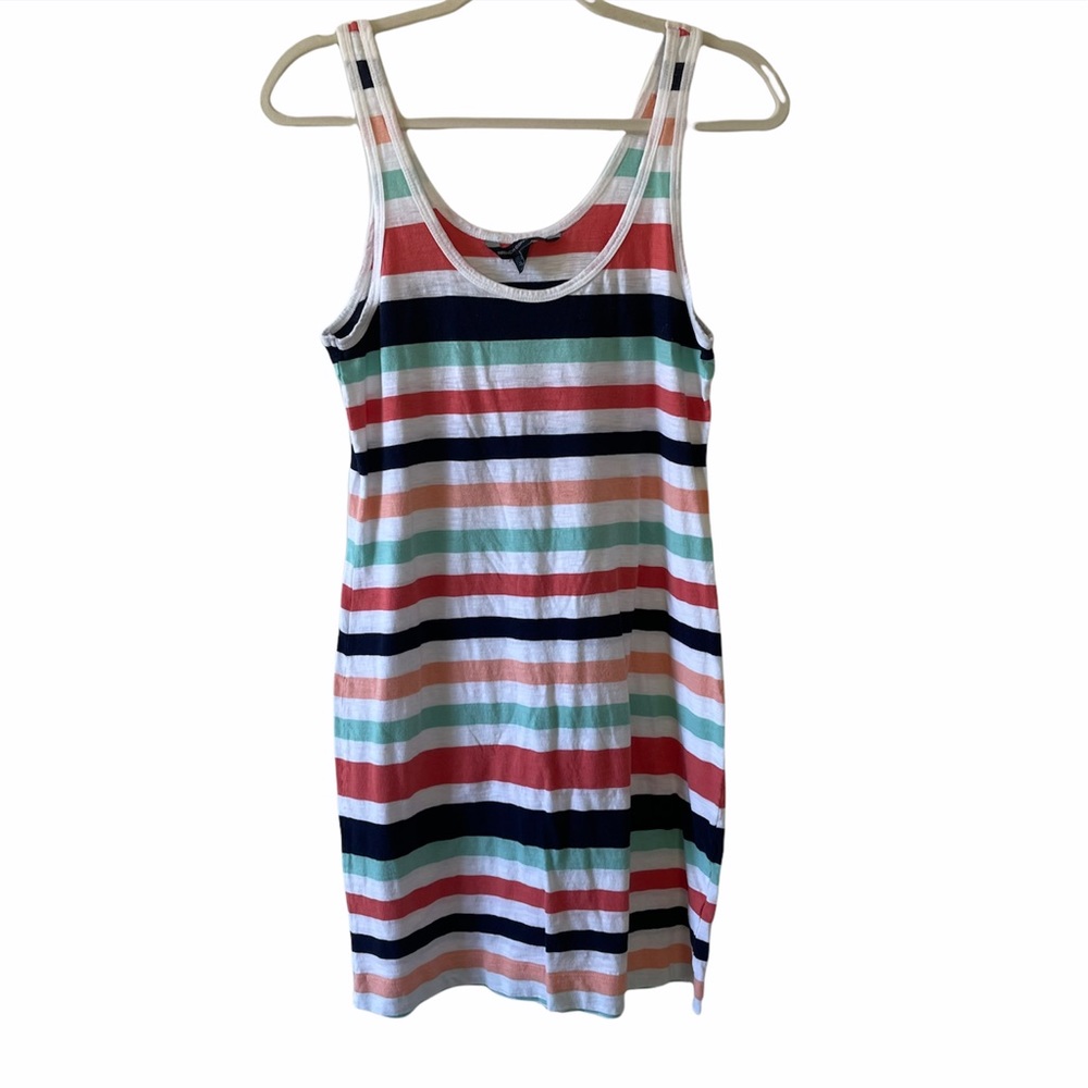 French Connection Size 8 Striped Short Dress